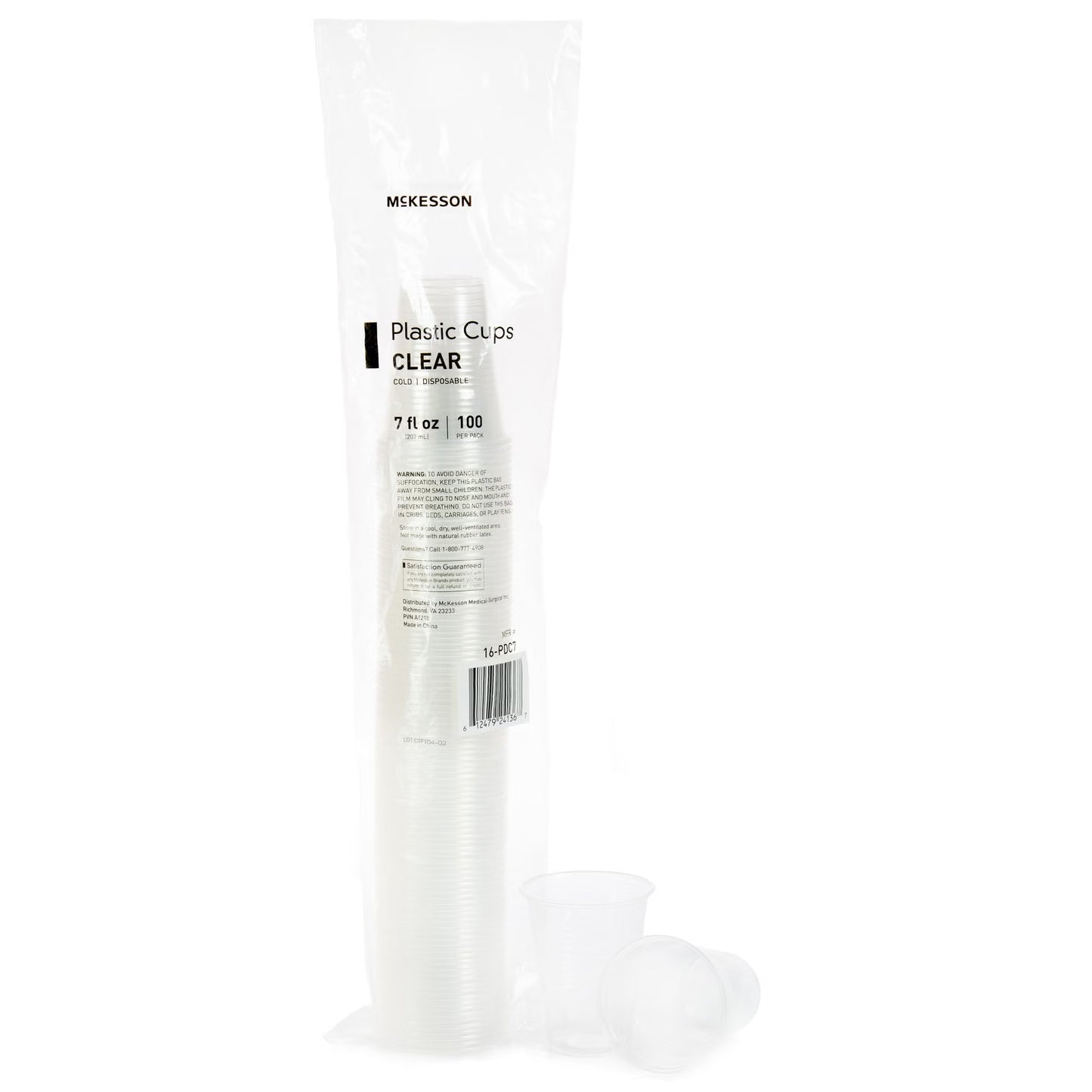 McKesson Polypropylene Drinking Cup, Clear