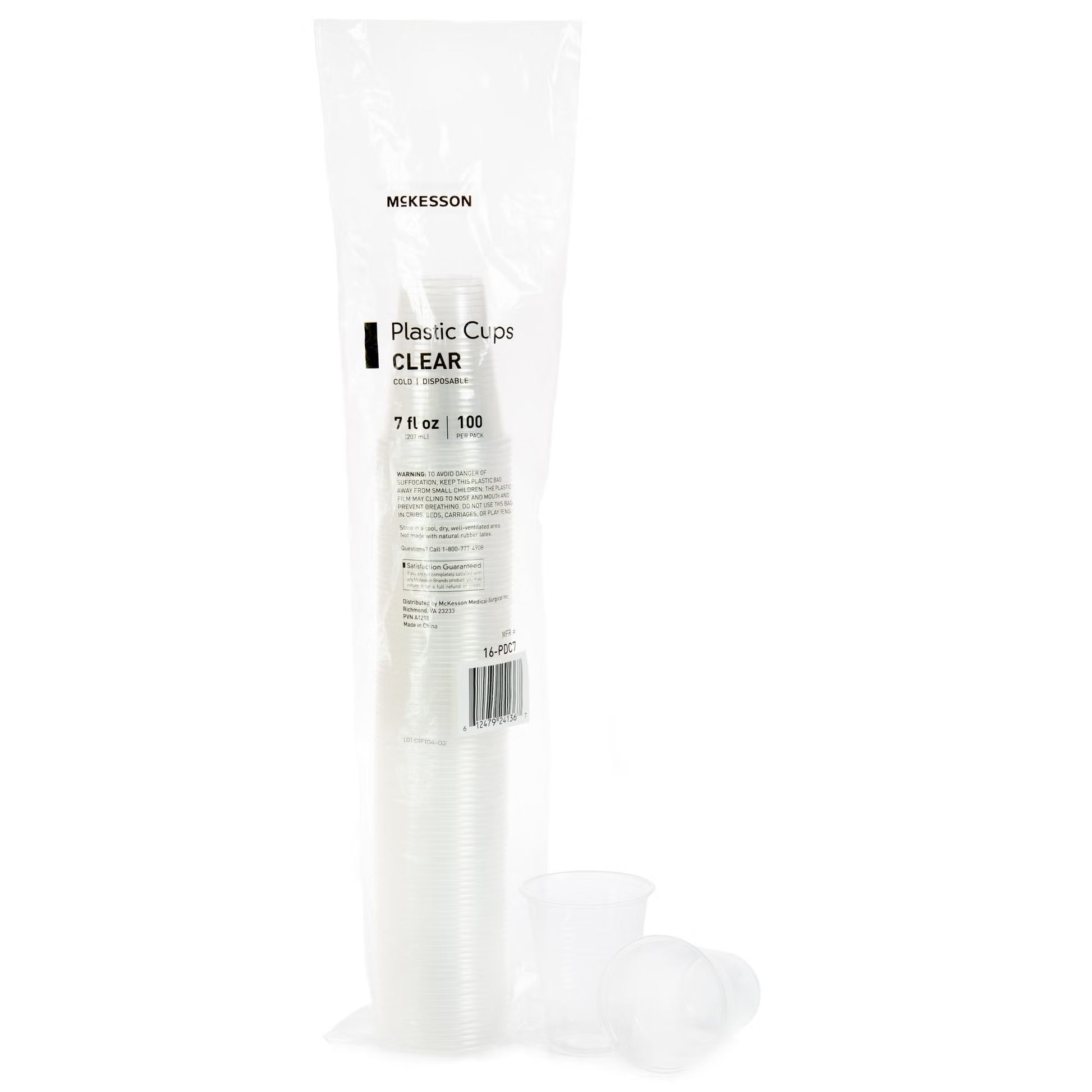 McKesson Polypropylene Drinking Cup, Clear