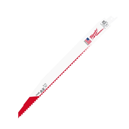 Milwaukee 12" 5 TPI AX SAWZALL Blade for Wood with Nails (5 PK) 48-00-5027 | 12 in Blade Length, 5-Piece