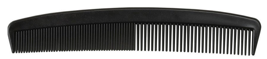Comb 7 Inch Length Black Plastic