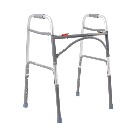 McKesson Steel Bariatric Folding Walker, 32.5 – 39 Inch Height