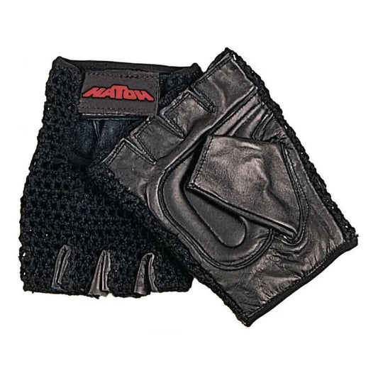 Hatch Leather / Cotton Mesh / Foam Impact Gloves, Black