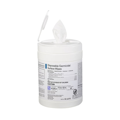 McKesson Germicidal Extra Large Surface Disinfectant Wipes