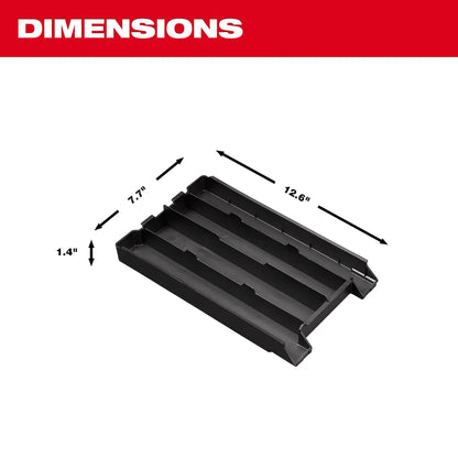 Milwaukee Four Compartment Tray for PACKOUT Low-Profile Compact Organizers 48-22-5640