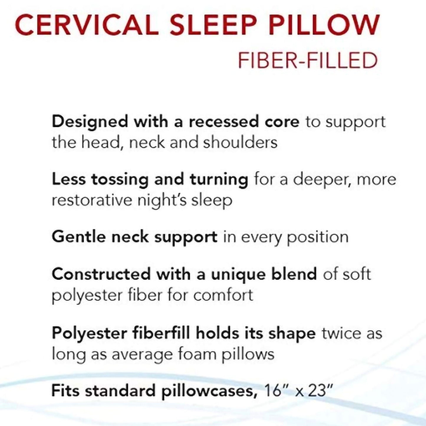 Roscoe Medical Cervical Indentation Pillow