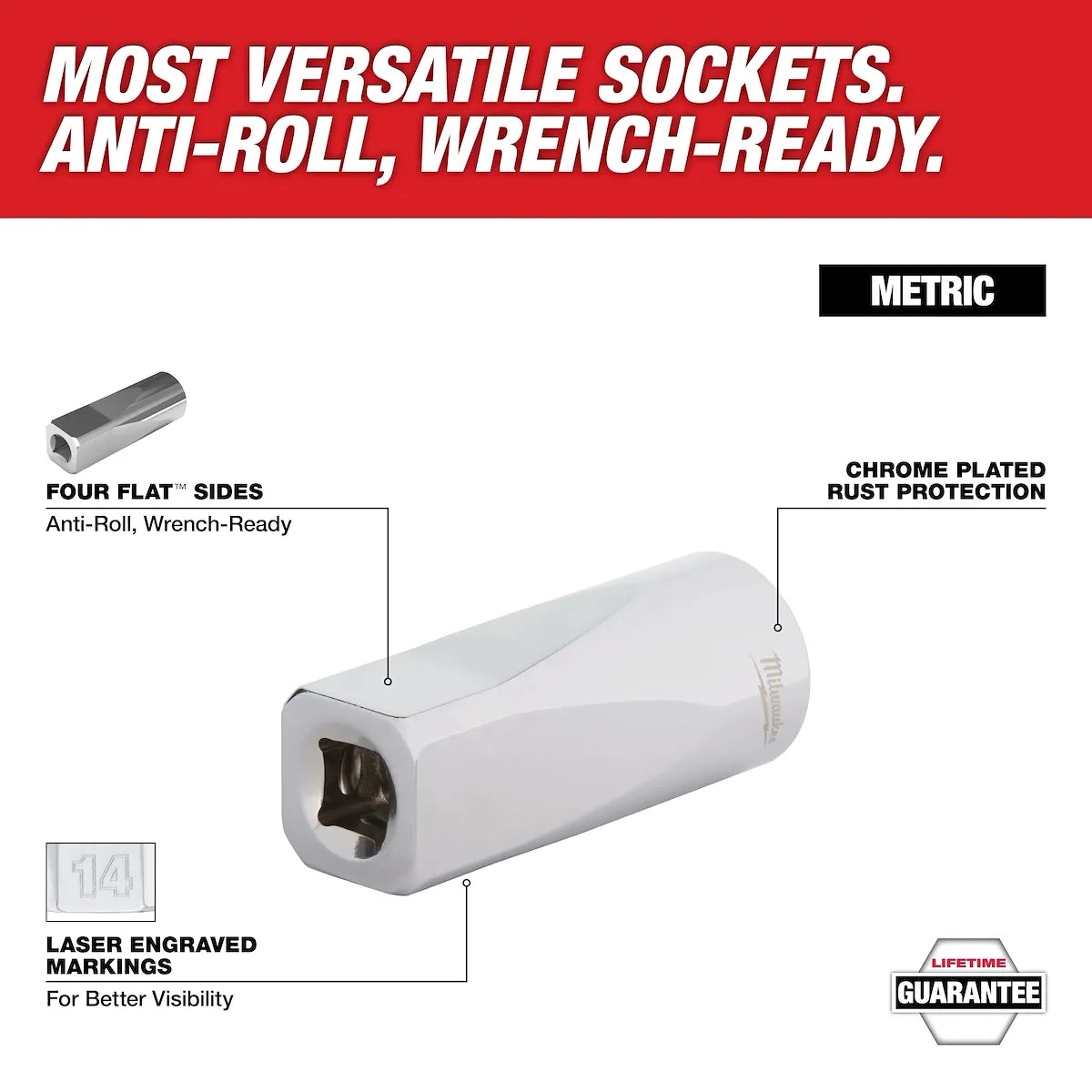 Milwaukee 1/2" Drive 1" Deep Socket 45-34-2102 | 1/2 in Drive