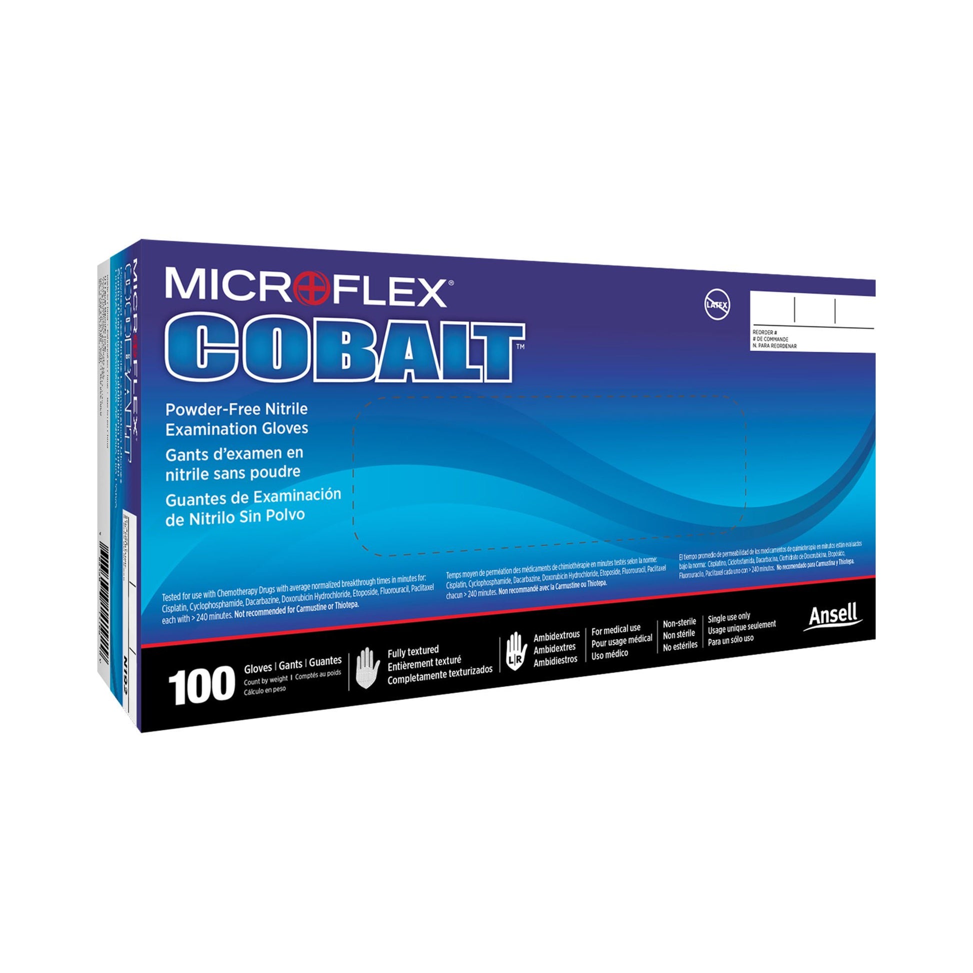 MICROFLEX® Cobalt® Nitrile Exam Gloves, Blue - view 7