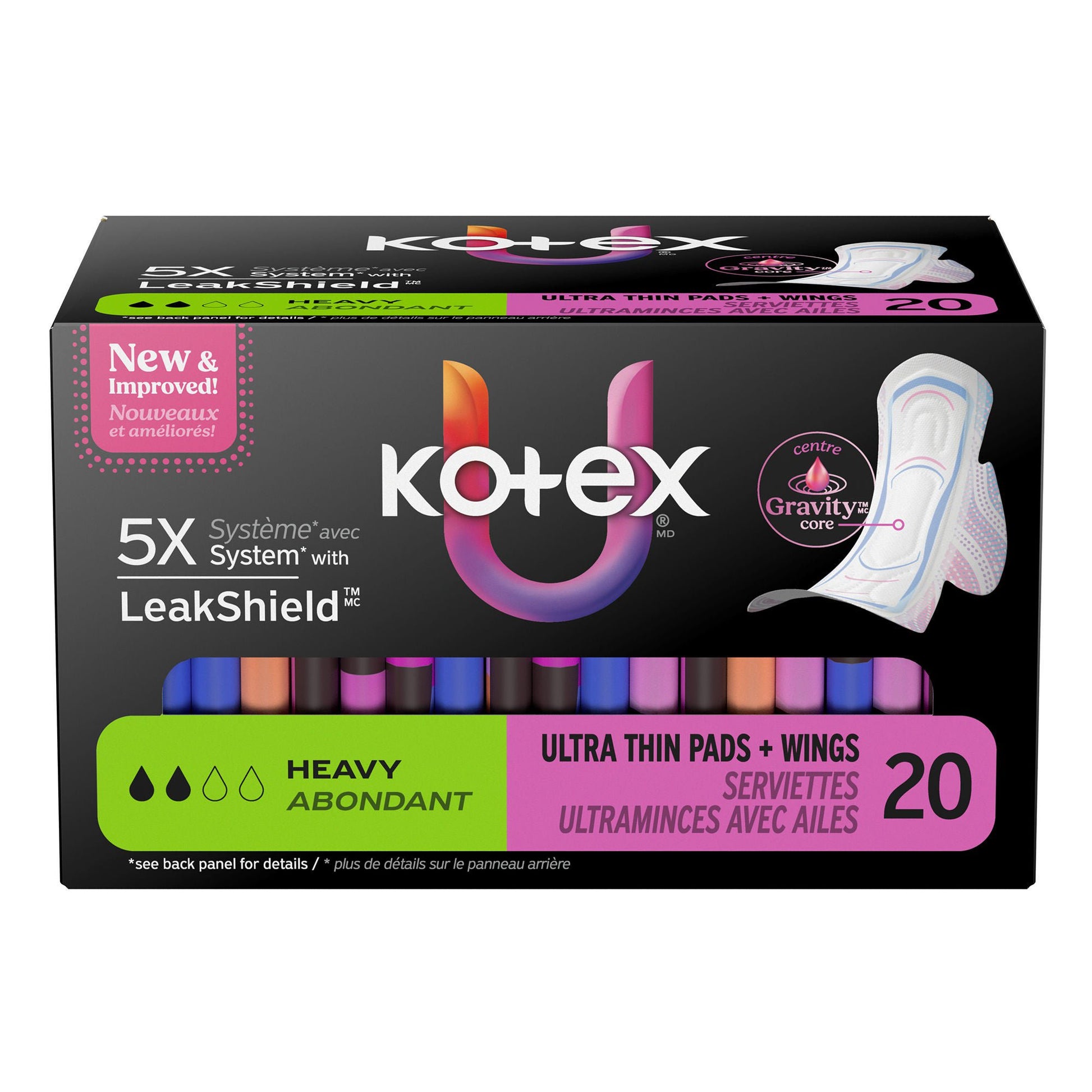 U by Kotex Feminine Pad Ultrathin with WIngs Heavy Absorbency