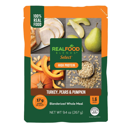 Real Food Blends Select Tube Feeding Formula Turkey / Pears / Pumpkin Puree Pouch