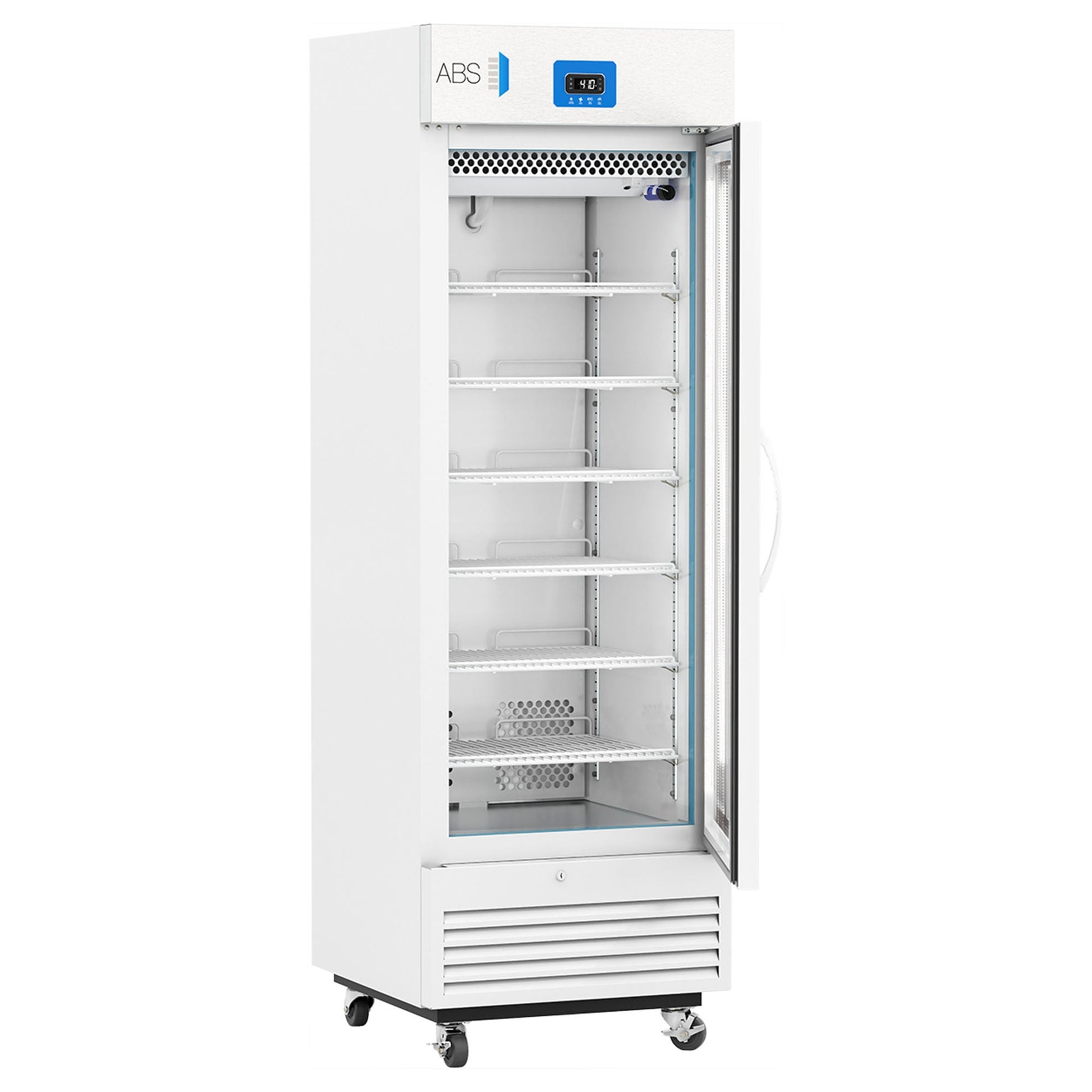 ABS Premier Upright Refrigerator Pharmaceutical 16 cu.ft. 1 Glass Swing Door Cycle Defrost