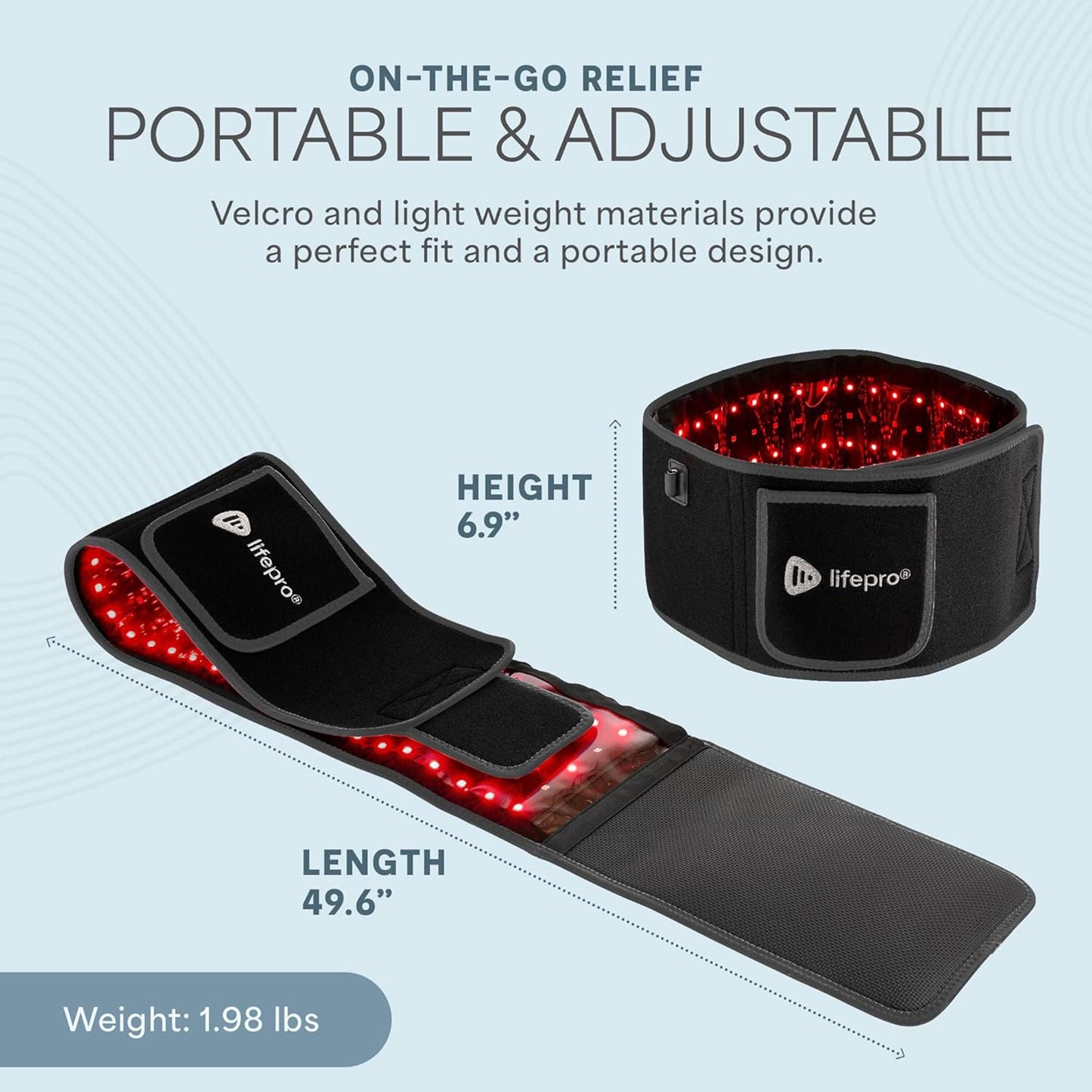 AllevaRed Pro Light Therapy Belt