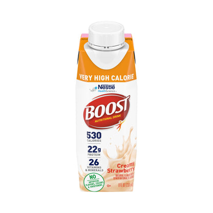Boost® Very High Calorie Strawberry Nutritional Drink, Carton