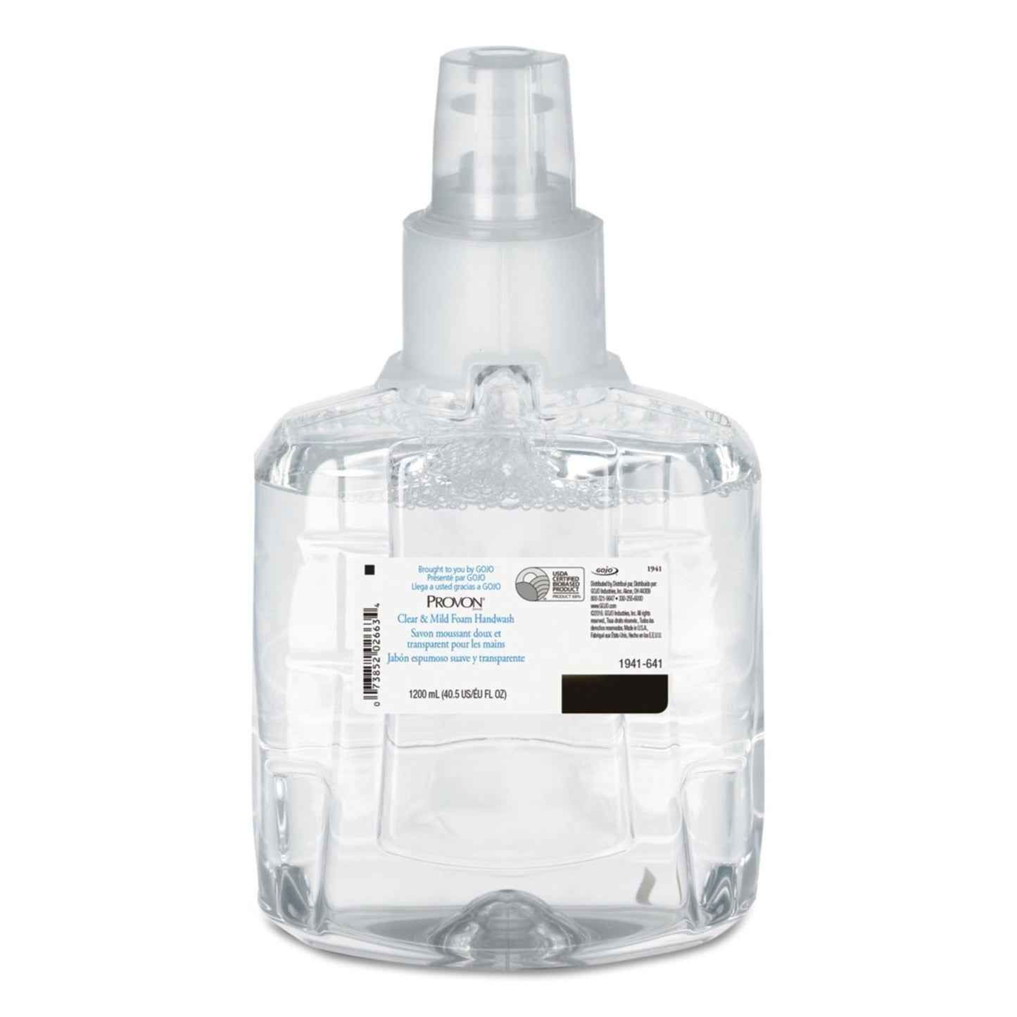 Provon® Clear and Mild Foam Handwash, Dispenser Refill Bottle, Unscented