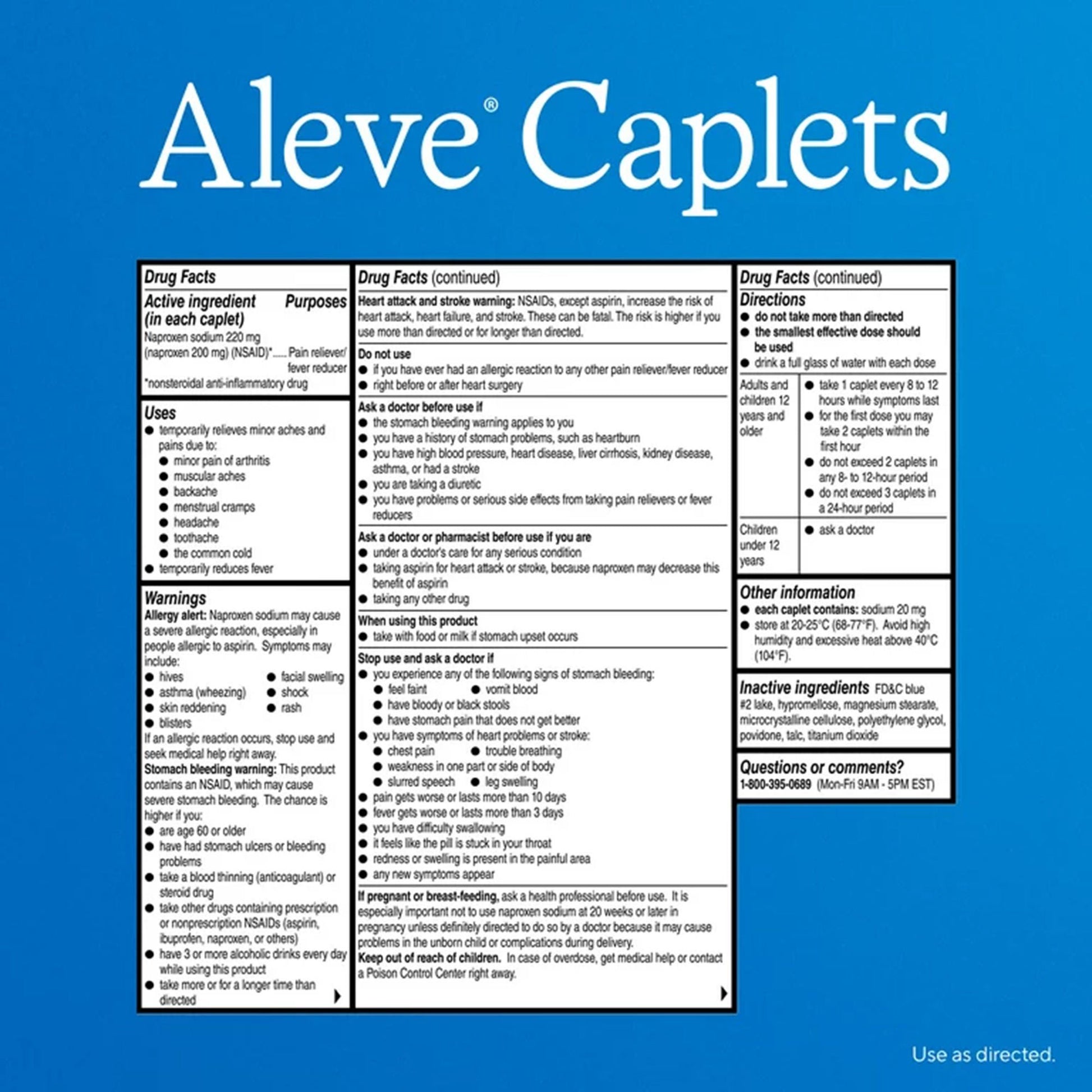 Aleve® Naproxen Sodium Caplets
