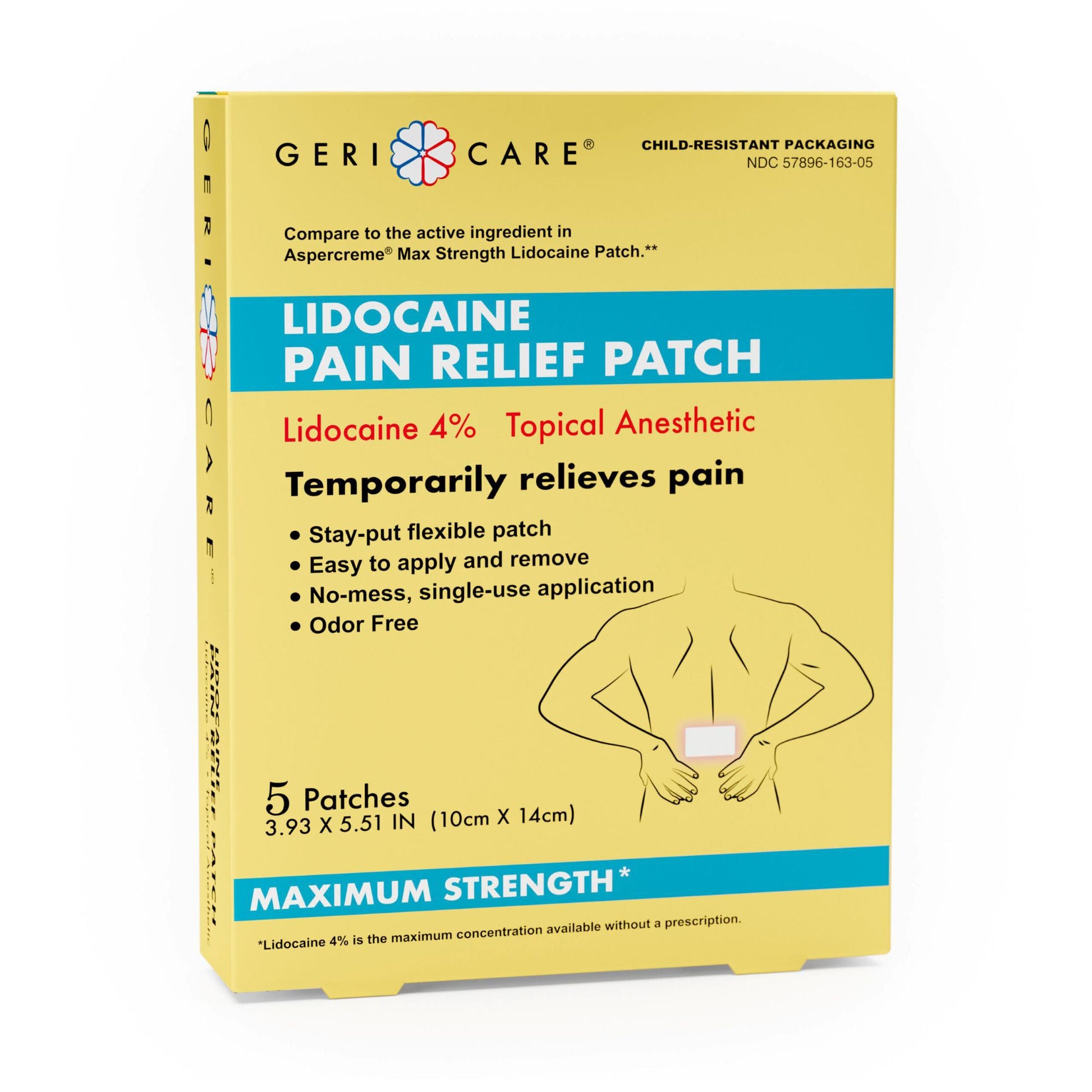 Geri-Care Topical Pain Relief 4% Strength Lidocaine Patch