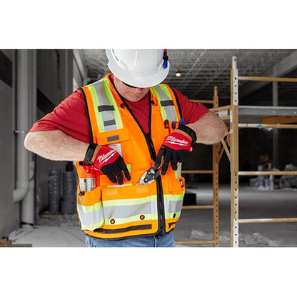 Milwaukee Class 2 Surveyor's High Visibility Yellow Safety Vest - L/XL 48-73-5162