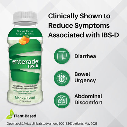 enterade® IBS-D Targeted Dietary Support Medical Food, Orange, bottle
