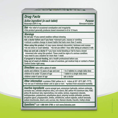 Dulcolax® Bisacodyl USP Laxative