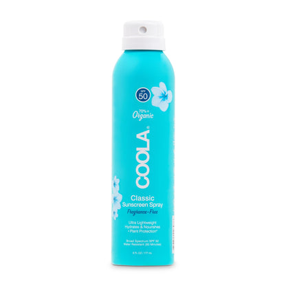 Coola® Classic Body Sunscreen Spray SPF 50 Fragrance Free, Aerosol Can