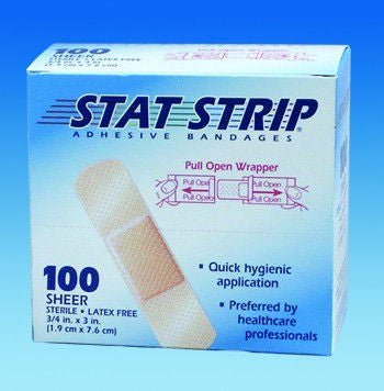 American® White Cross Stat Strip® Sheer Adhesive Strip