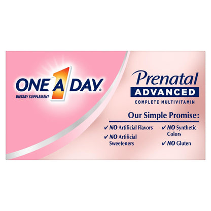 One A Day Prenatal Advanced Softgels and Tablets
