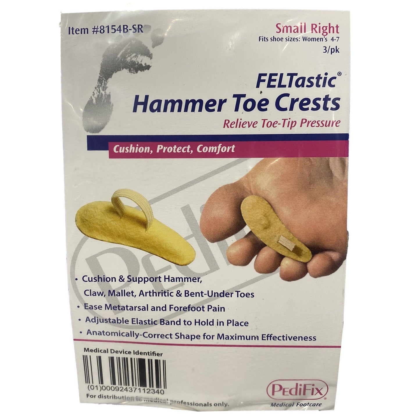 Pedifix® Right Pull-On Hammer Toe Crest for Right Foot