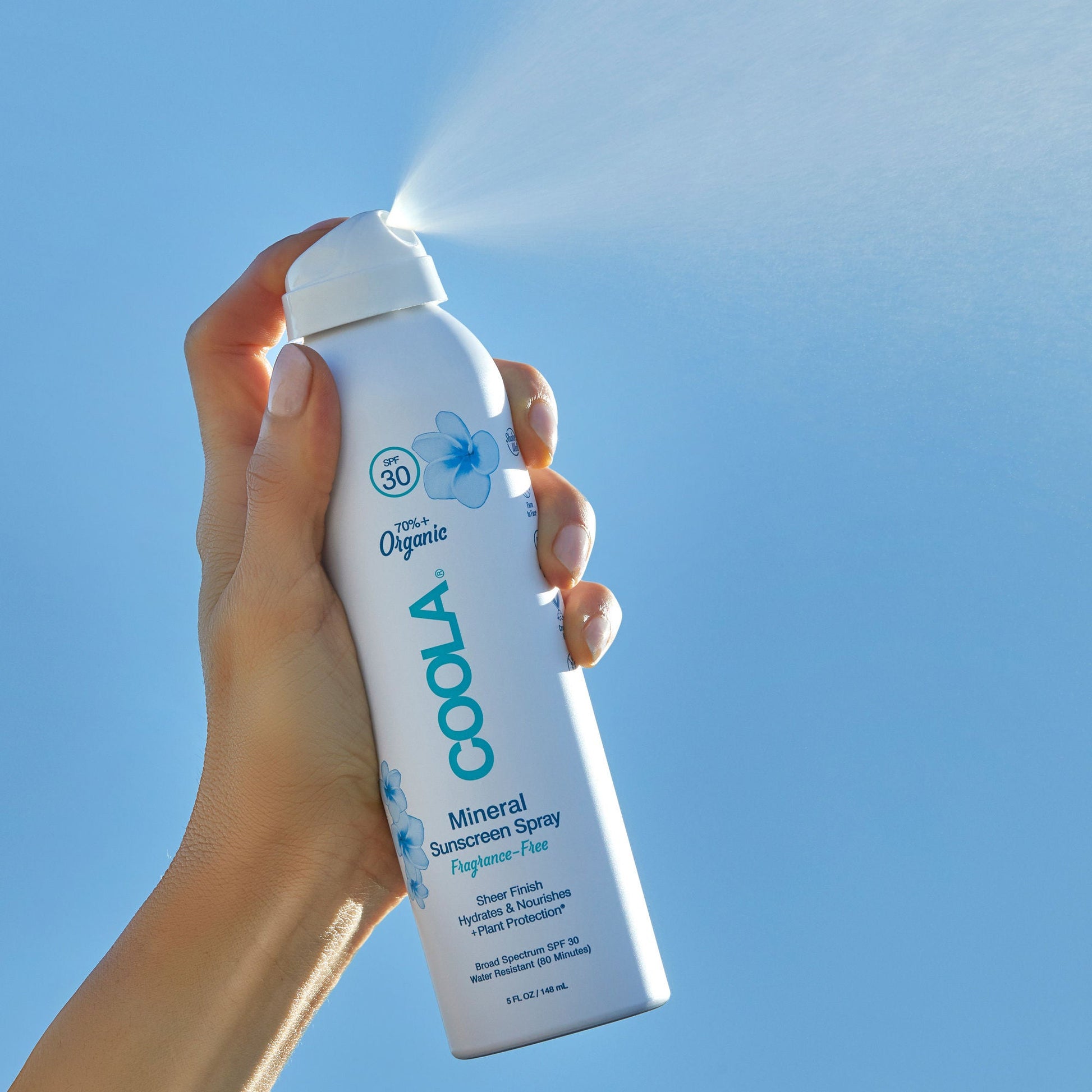 Coola® Zinc Oxide Sunscreen Spray Fragrance Free SPF 30, Can