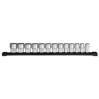 Milwaukee 13pc 1/2” Drive 12-Point Metric Socket Set 48-22-9522 | Chrome Vanadium Steel