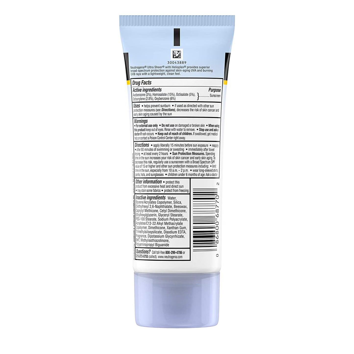 Neutrogena® Ultra Sheer Dry-touch Sunscreen SPF 70