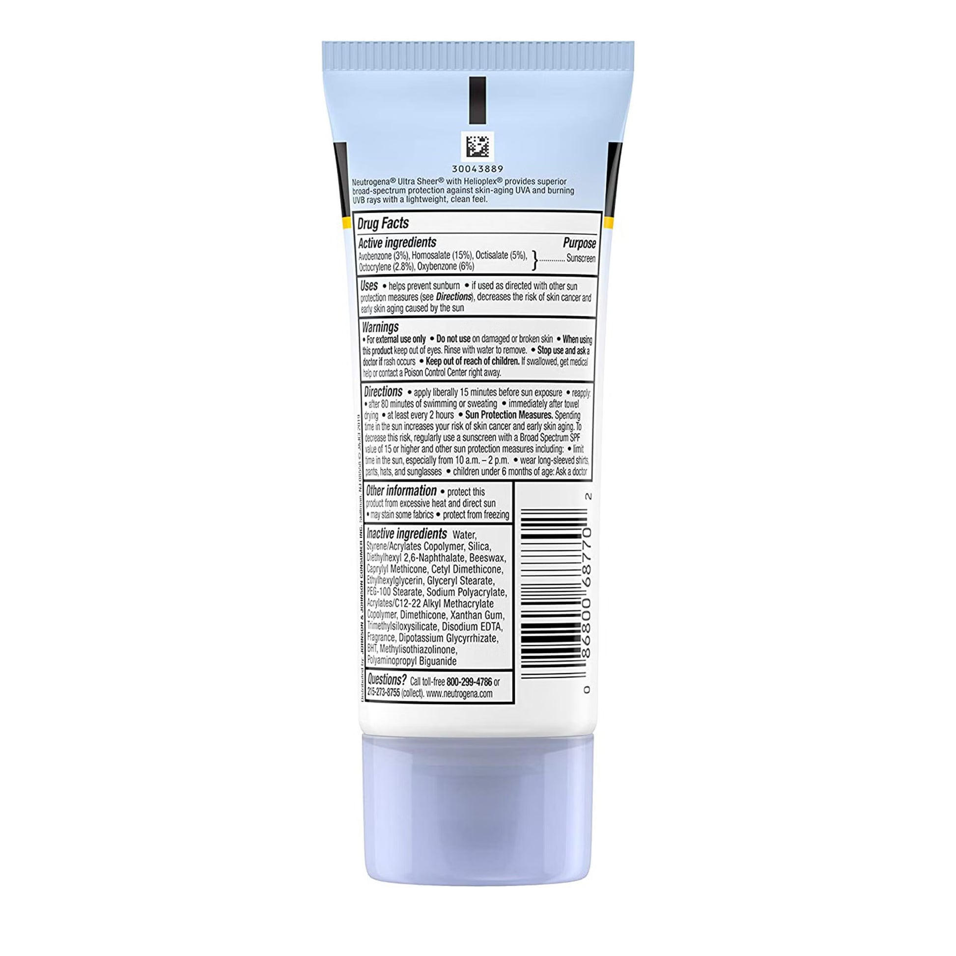 Neutrogena® Ultra Sheer Dry-touch Sunscreen SPF 70
