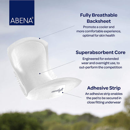Abena™ Light Mini Plus Bladder Control Pad, 11-Inch Length