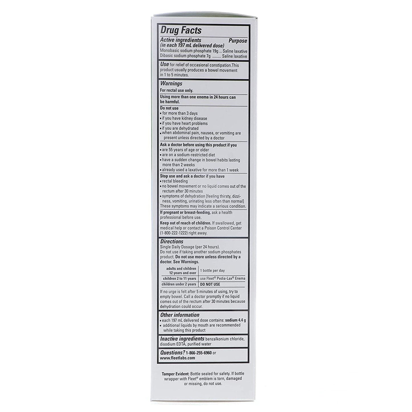 Fleet® Monobasic Sodium Phosphate / Dibasic Sodium Phosphate Enema