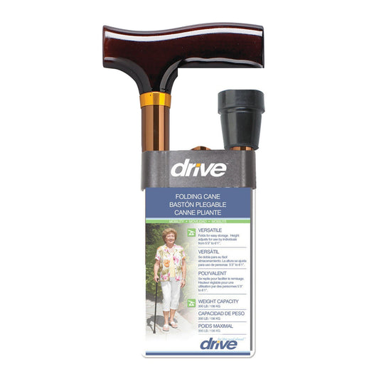 drive™ Aluminum Folding Cane, 33 – 37 Inch Height