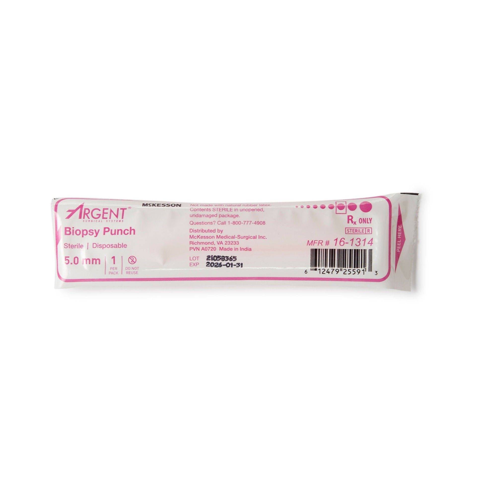 McKesson Argent™ Disposable Biopsy Punches, 5.0 mm – Box of 25 - view 3