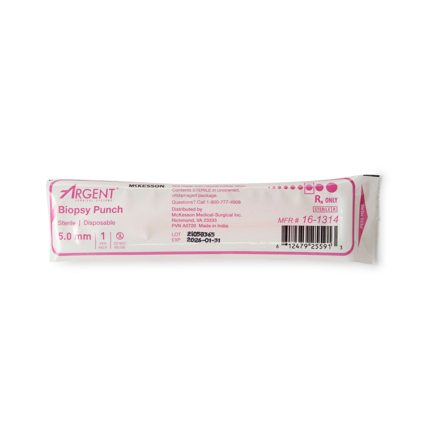 McKesson Argent™ Disposable Biopsy Punches, 5.0 mm - view 3