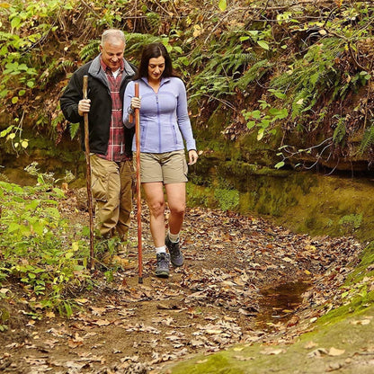 Brazos™ Twisted Oak Hitchhiker Handcrafted Walking Stick, 58-Inch, Tan