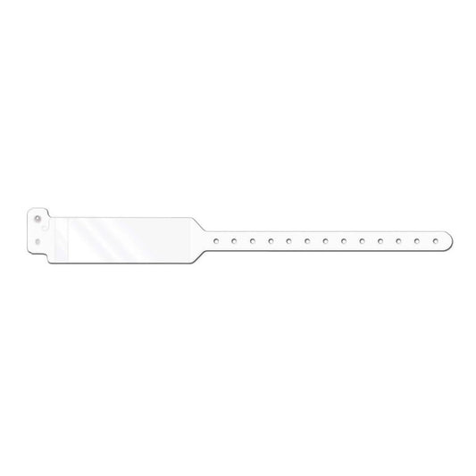 Conf-id-ent™ Identification Wristband with Shield, 11-3/4 Inch x 1-1/4, White