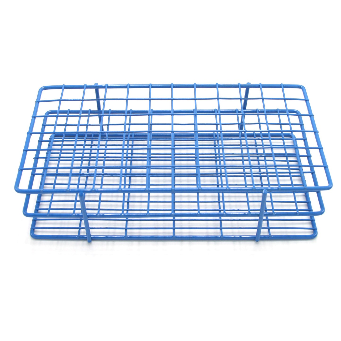 Wire Rack Test Tube Rack 72 Place 13 to 16 mm Tube Size Blue 2-1/2 X 5 X 9-1/3 Inch