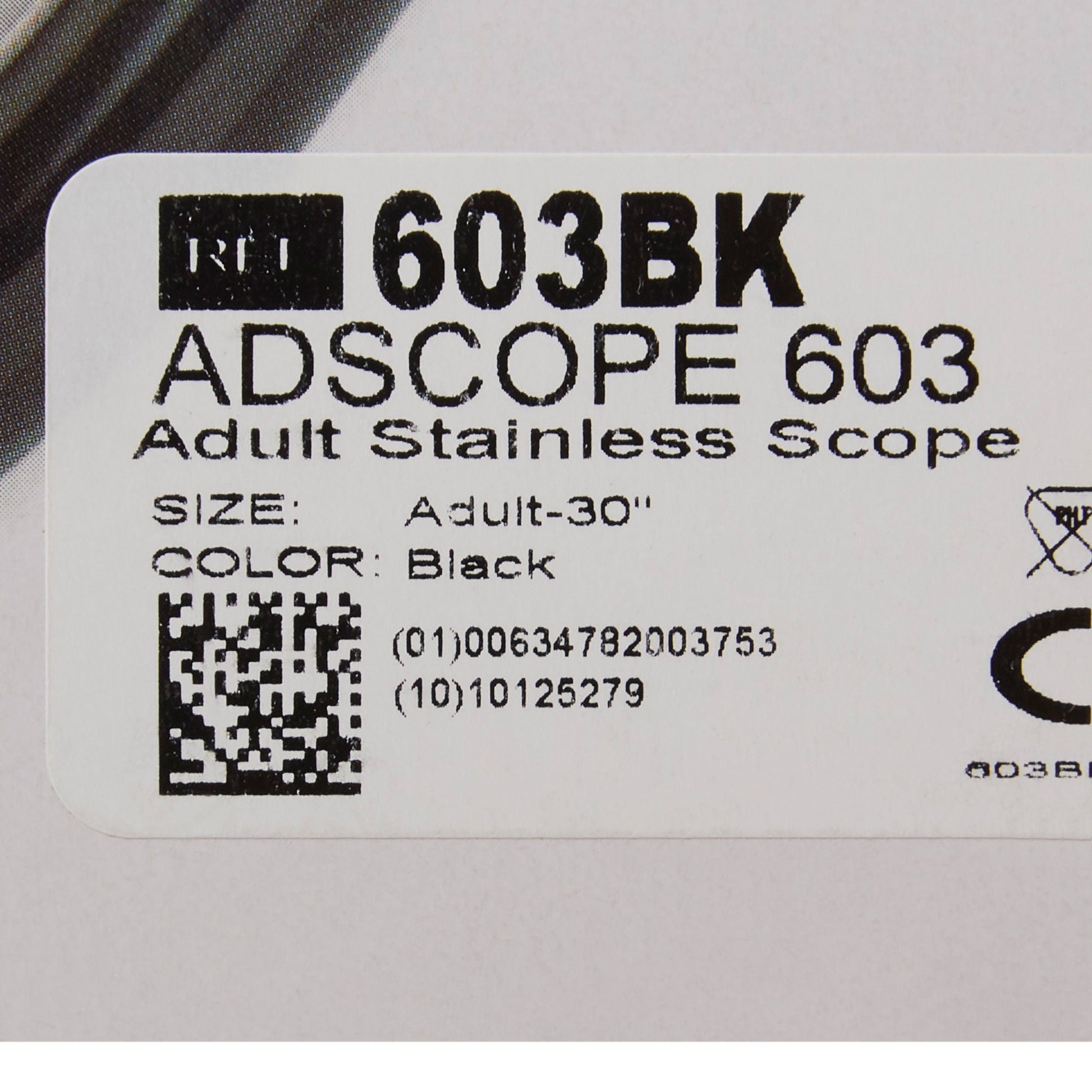 Adscope™ 603 Classic Stethoscope, Black