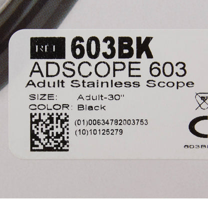Adscope™ 603 Classic Stethoscope, Black