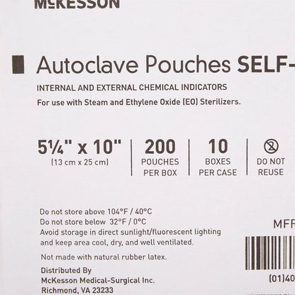 McKesson Sterilization Pouch, 5¼ x 10 Inch