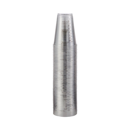 Solo Graduated Drinking Cup, Ultra Clear, Clear Plastic, Disposable
