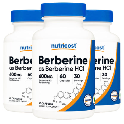 nutricost Dietary Supplement Berberine 600 mg Strength Capsule
