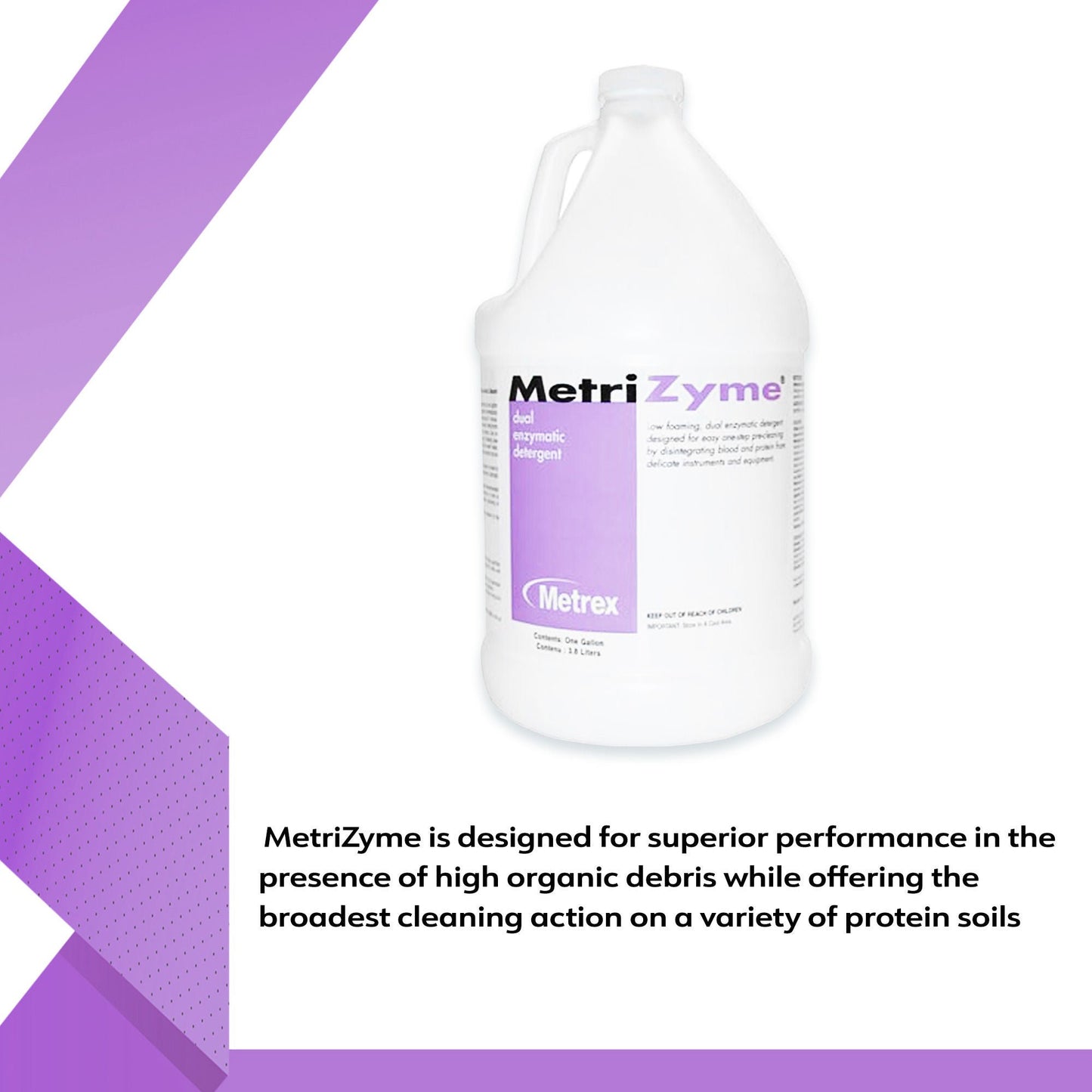 MetriZyme® Dual Enzymatic Instrument Detergent, 1 gal Jug - view 3