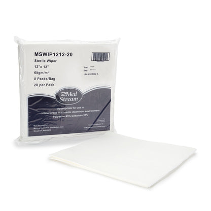 McKesson Cleanroom Wipe ISO Class 5, White, Sterile, Disposable
