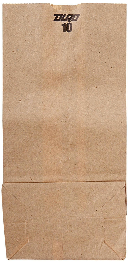 Duro Grocery Bag Brown Kraft Recycled Paper #10