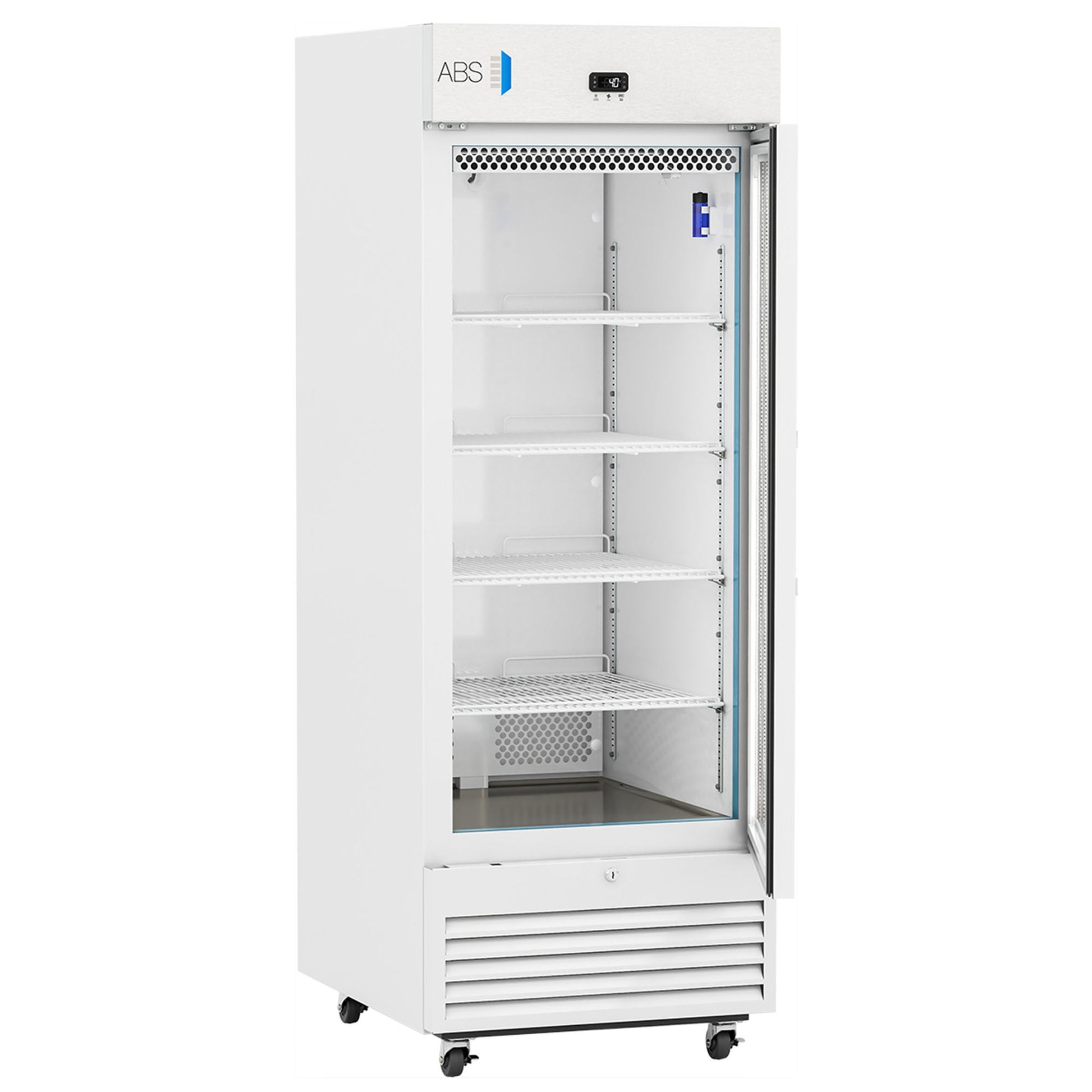 ABS Upright Refrigerator Laboratory Use 26 cu.ft. 1 Glass Swing Door Cycle Defrost
