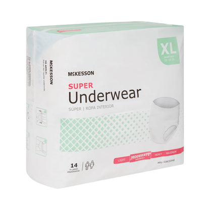McKesson Super Moderate Absorbency Incontinence Underwear, Extra Large