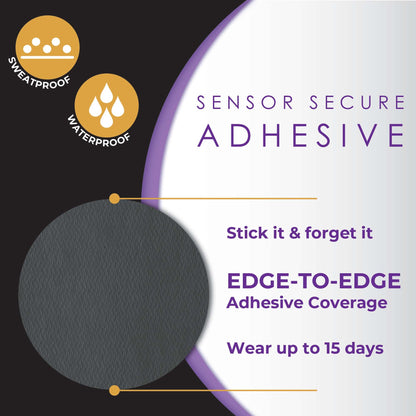 CoverGuard Sensor Overpatch Black For Dexcom G7 Sensor