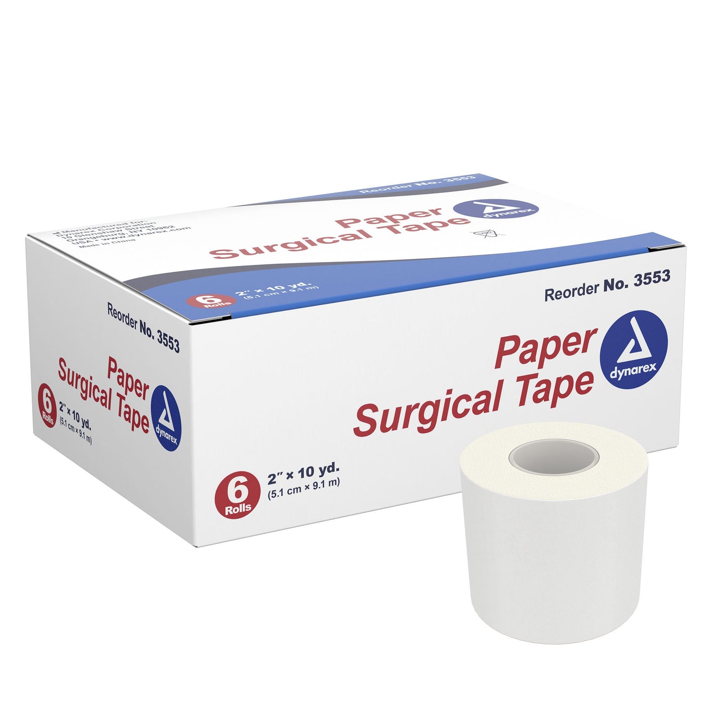 dynarex® Paper Medical Tape, White